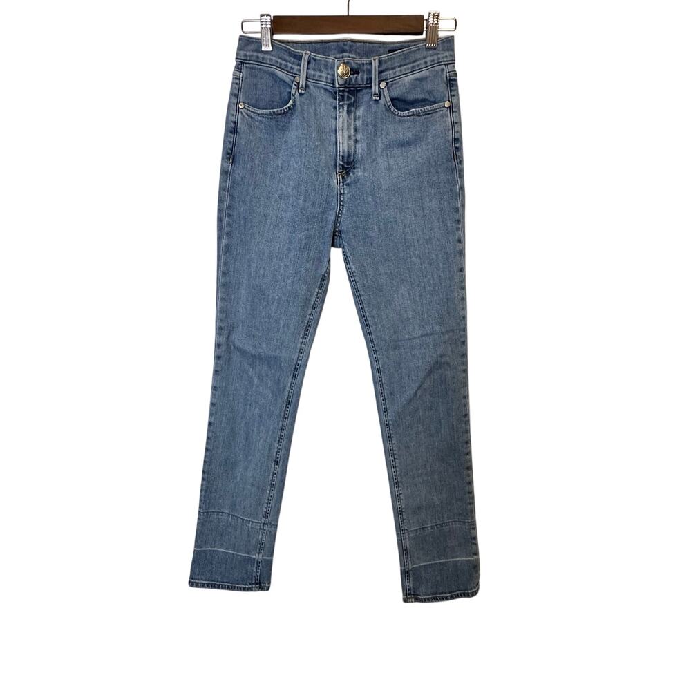 Rag &‎ Bone High Rise Straight Ankle Cigarette Jeans Women’s 26 Light Wash PHAM